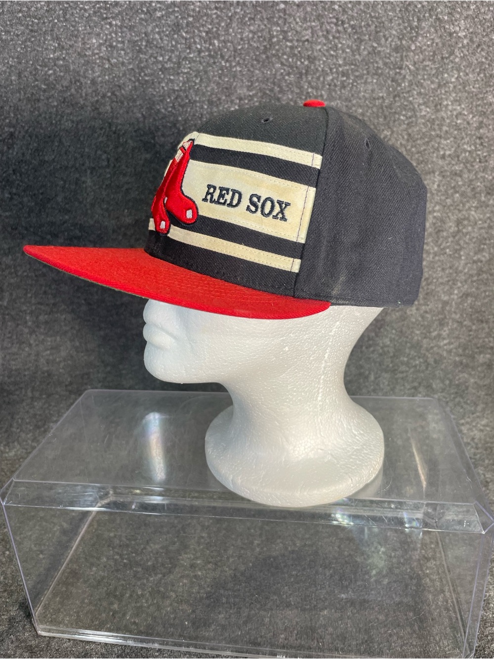 Boston Red Sox MLB '47 Brand Blue MVP Adjustable Mesh Trucker Snapback Hat